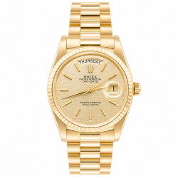 Rolex Day-Date 36MM Linen Dial 18038